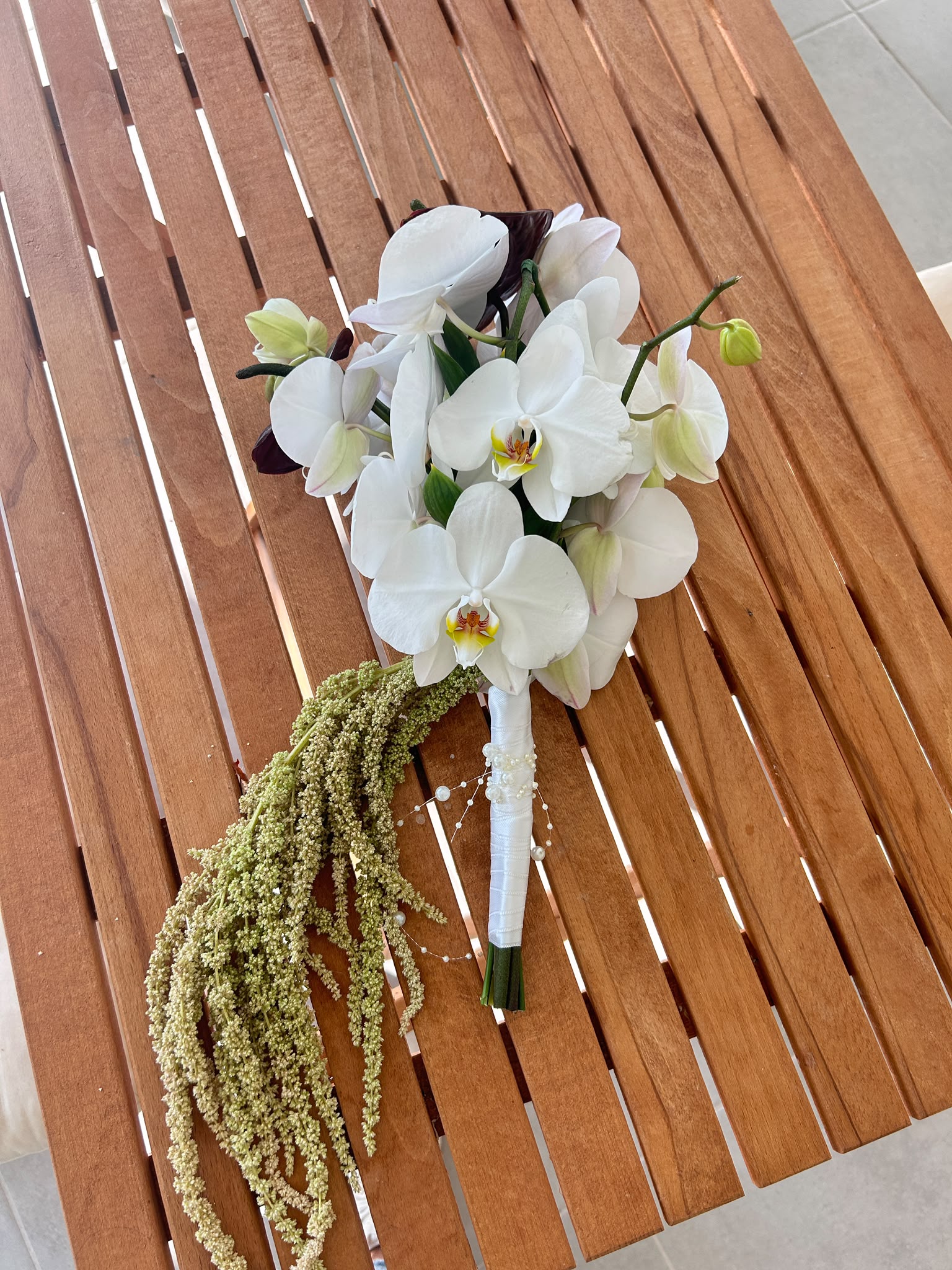 Amaranthus orkide gelin buketi
